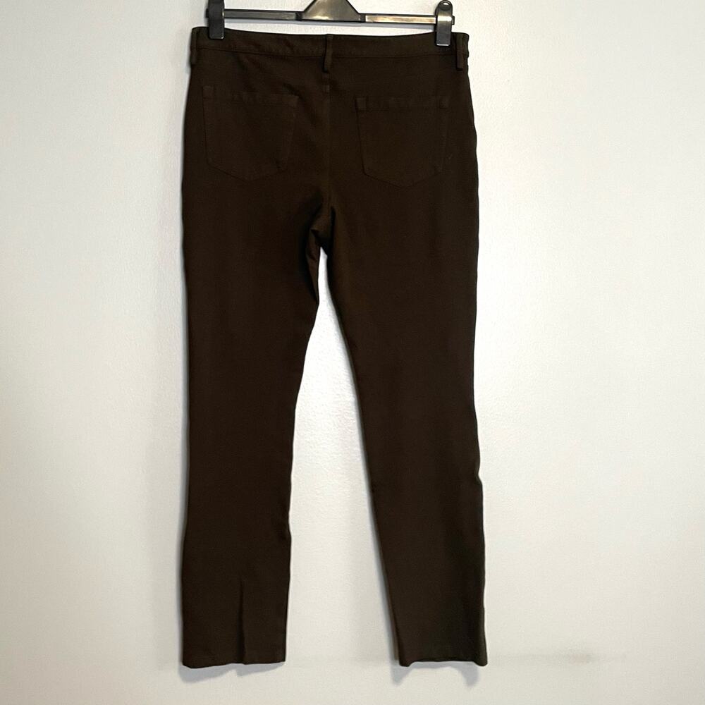 NYDJ Brown Ponte Knit Skinny Leg Dress Pants 14 - Picture 5 of 6
